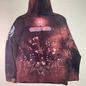 XL custom bleach work hoodie